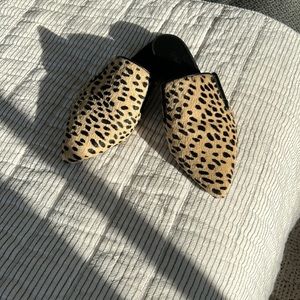 Jenni Kayne leopard haircalf mule size 6